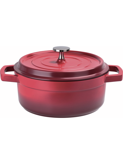 Кастрюля Red из литого алюминия с крышкой 2.43л, 20см