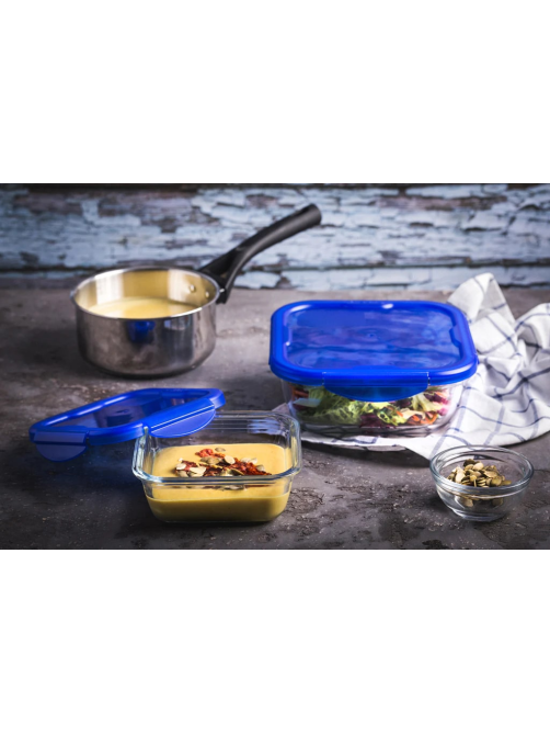 Форма Pyrex Cook&Go с крышкой 21 x 21 x 8см, 1.9л