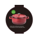 Кастрюля Red из литого алюминия с крышкой 2.43л, 20см