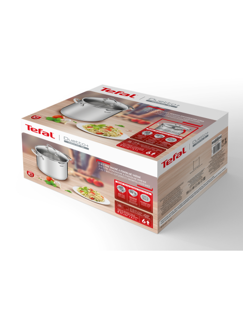 Кастрюля с крышкой Tefal Duetto+ 5л, 24см