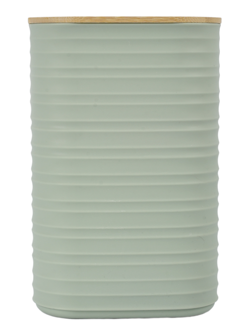 Банка Stripe с бамбуковой крышкой, 1.6л