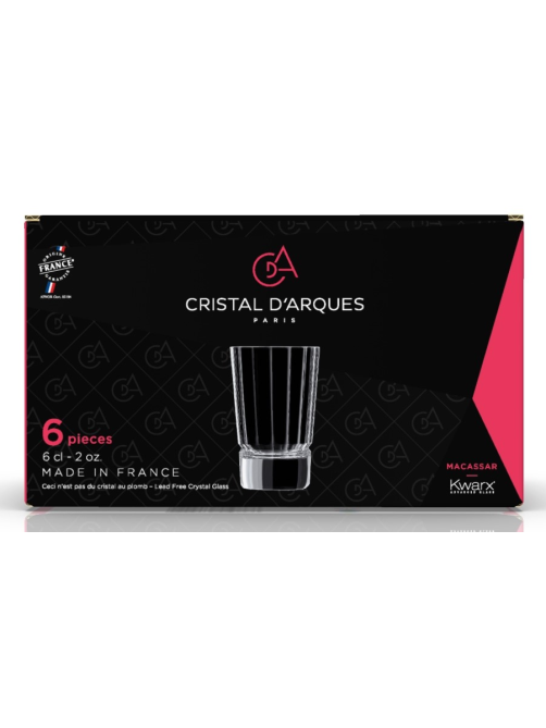 Набор стопок Cristal d'Arques Macassar, 60мл x 6шт