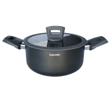 Кастрюля Esprado Frontera Gris с крышкой 20см, 2.7л