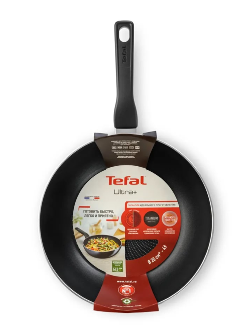 Сковорода Tefal Ultra+ Вок, 28см