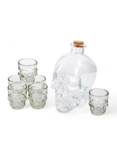 Набор Glasserie Skull Штоф + стопка 7 предметов, 50мл x 6шт