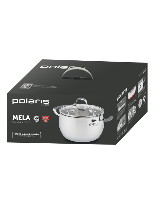 Кастрюля Polaris Mela с крышкой, 5л