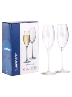 Бокал для шампанского Luminarc Serena Line 2шт, 200мл