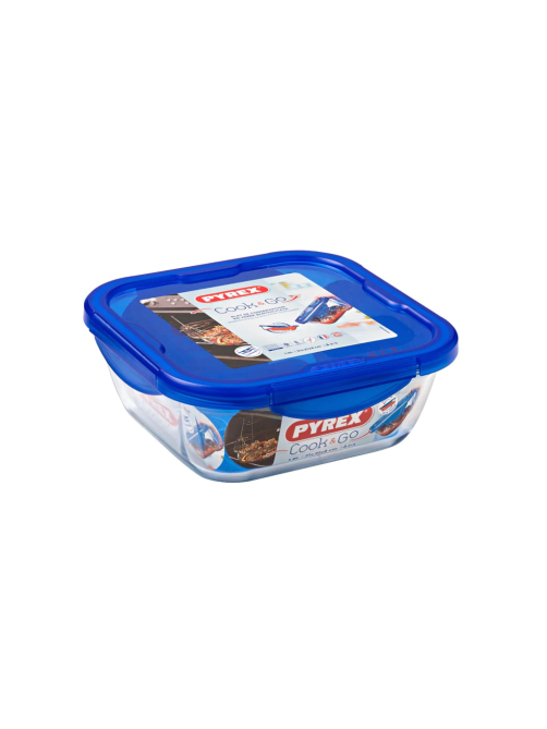 Форма Pyrex Cook&Go с крышкой 21 x 21 x 8см, 1.9л