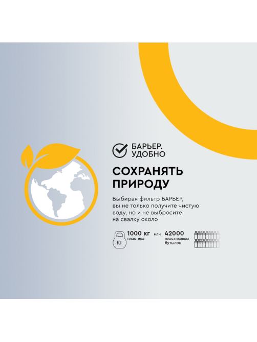 Кассеты для фильтра-кувшина Барьер Классик, 3шт