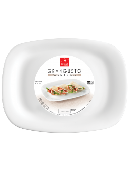 Блюдо для барбекю Bormioli rocco Grangusto, 28 х 21см