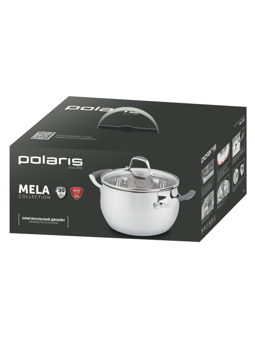 Кастрюля Polaris Mela с крышкой, 4л