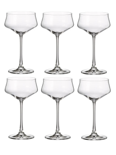 Набор бокалов для мартини Crystal Bohemia Cettia, 300мл x 6шт