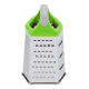 Терка Attribute Viva Grey-Green 6-и сторонняя, 20 х 20 х 10см