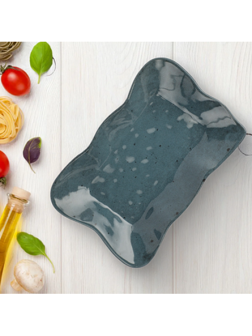 Блюдо Domenik Stone Turquoise, 26см