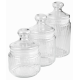 Набор банок Luminarc Striped Jar 500мл, 750мл и 1л
