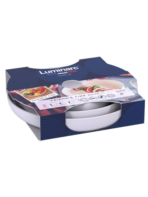 Набор блюд для сервировки Luminarc Friend's Time 17см, 21см и 25см
