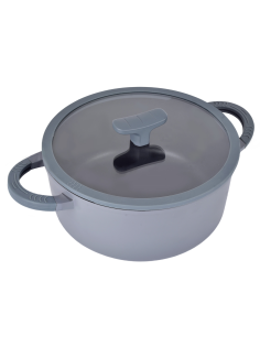 Кастрюля Matt Grey с крышкой 2.5л, 20см