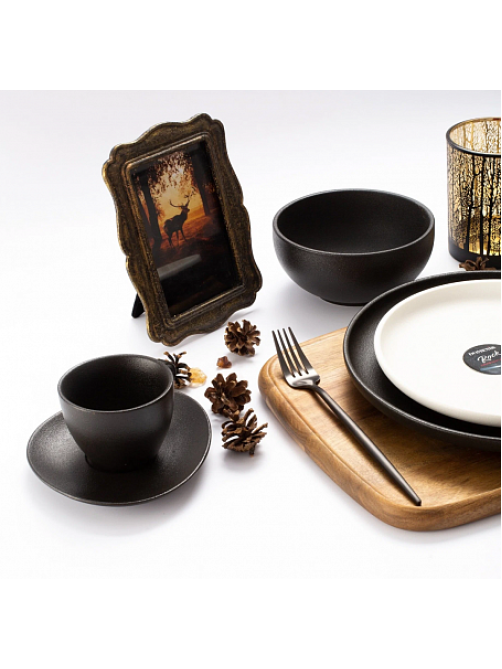 Салатник Domenik Rock black 450мл, 15см