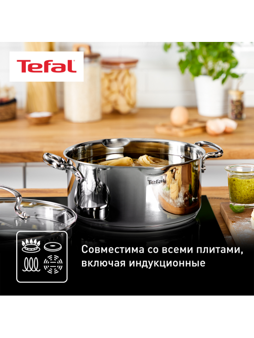 Кастрюля с крышкой Tefal Duetto+ 5л, 24см