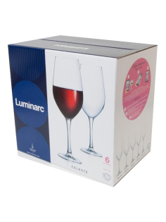 Набор бокалов для красного вина Luminarc Celeste, 580мл х 6шт