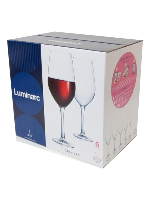 Набор бокалов для красного вина Luminarc Celeste, 580мл х 6шт