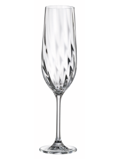Бокал для шампанского Crystal Bohemia Crex Optic, 270мл