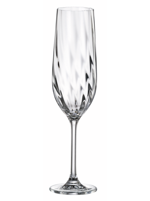 Бокал для шампанского Crystal Bohemia Crex Optic, 270мл