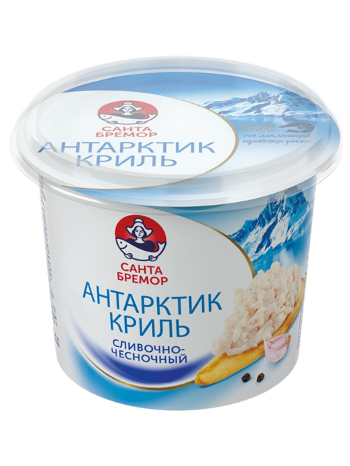 Крем-паста Санта Бремор Антарктик Криль Сливочно-чесночный, 150г