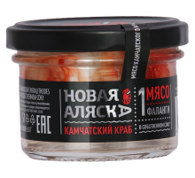 Мясо камчатского краба Новая Аляска 1 фаланга в собственном соку, 105г