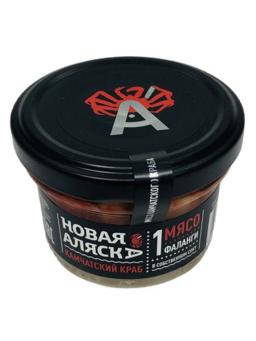 Мясо камчатского краба Новая Аляска 1 фаланга в собственном соку, 105г