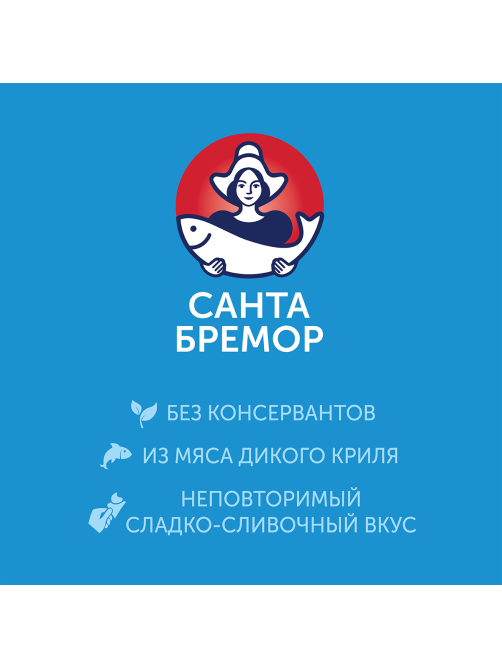 Крем-паста Санта Бремор Антарктик Криль Подкопченный, 150г
