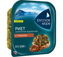 Риет Русское море из морских водорослей с грибами, 150г