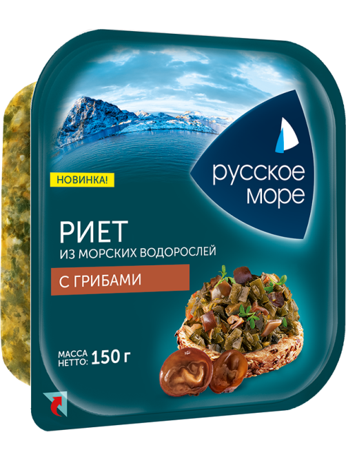 Риет Русское море из морских водорослей с грибами, 150г