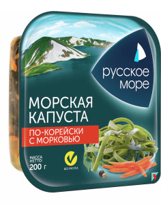 Капуста морская маринованная Русское море по-корейски, 200г
