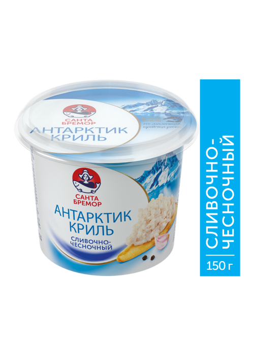 Крем-паста Санта Бремор Антарктик Криль Сливочно-чесночный, 150г