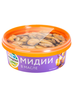 Мидии Меридиан в масле, 270г