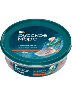Сельдь филе-кусочки Русское море Селедочка аппетитная, 400г