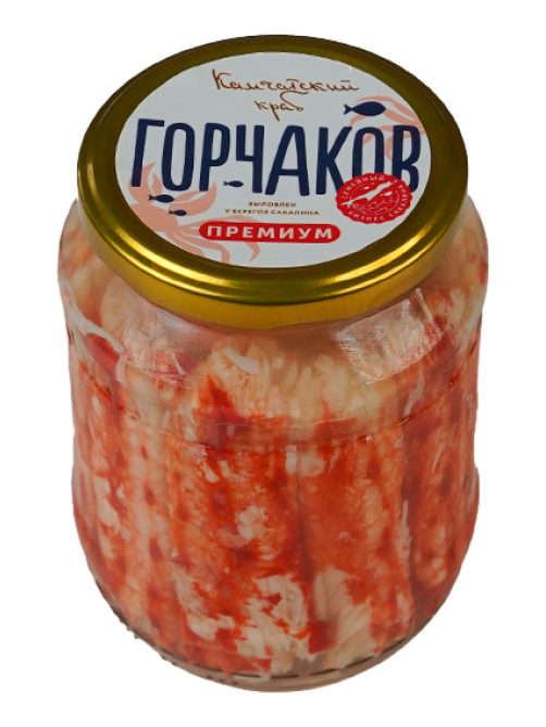 Мясо краба Горчаков натуральное премиум, 700г