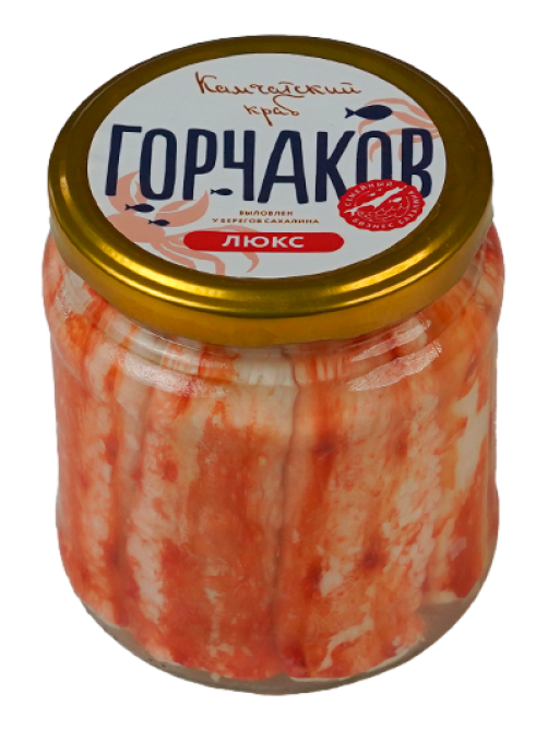 Мясо краба Горчаков натуральное люкс, 500г
