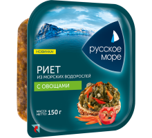 Риет Русское море из морских водорослей с овощами, 150г