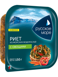 Риет Русское море из морских водорослей с овощами, 150г