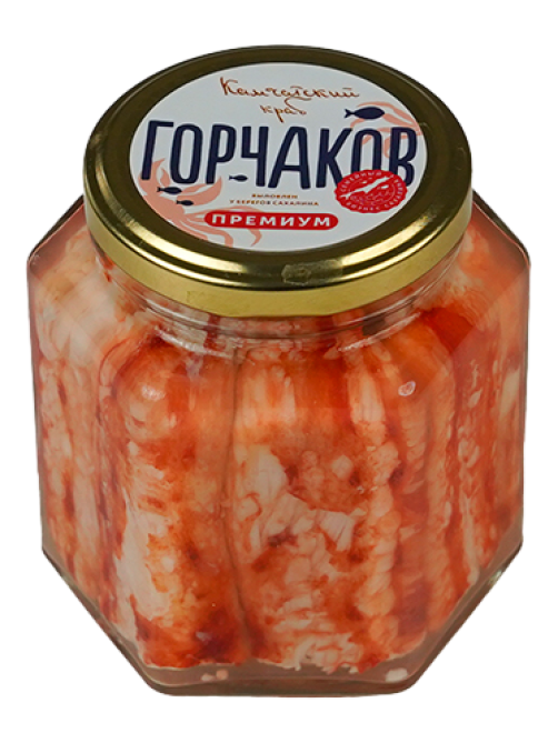 Мясо краба Горчаков натуральное премиум, 400г