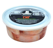 Сиг Арктика филе-ломтики слабосоленые в масле, 200г