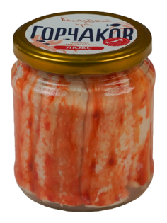 Мясо краба Горчаков натуральное люкс, 500г