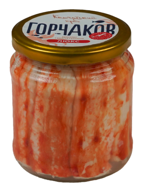 Мясо краба Горчаков натуральное люкс, 500г