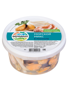 Микс морской Меридиан в рассоле, 430г