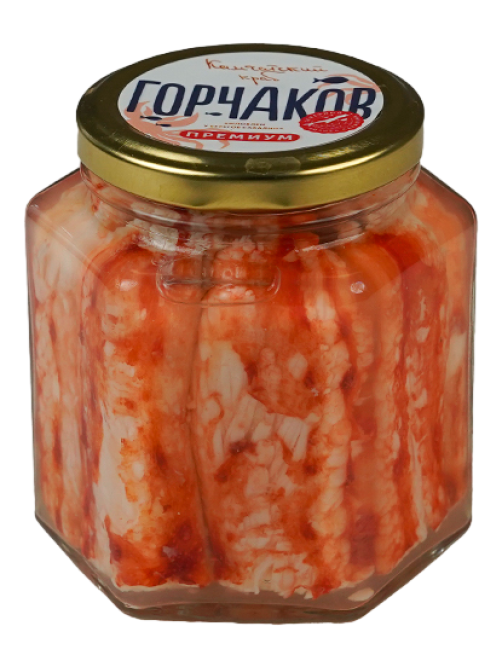 Мясо краба Горчаков натуральное премиум, 400г
