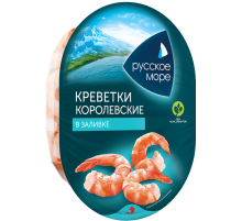 Креветки Русское море королевские в заливке, 180г