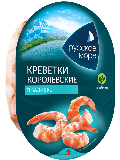Креветки Русское море королевские в заливке, 180г