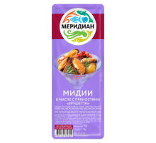 Мидии Меридиан в масле с пряностями брушетта, 150г